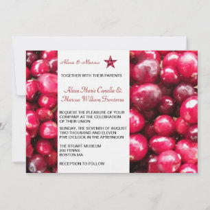 Herbstkranberries Einladung zur Hochzeit