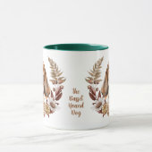 Herbstkranz des Basset-Hundes Tasse (Zentrum)