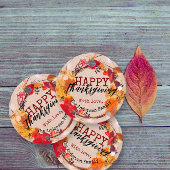 Herbstkranz des Erntedanks mit mehreren Blättern Geschenkanhänger