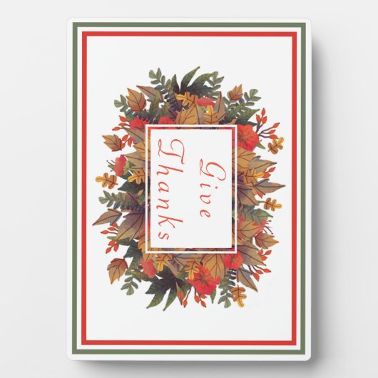 Herbstkranz Fotoplatte (Vorderseite)