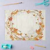 Herbstkranz Herbstlaube Rustikales Stallholz Seidenpapier (Basteln)