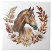 Herbstkranz hübscher Bucht Fliese (Vorderseite)