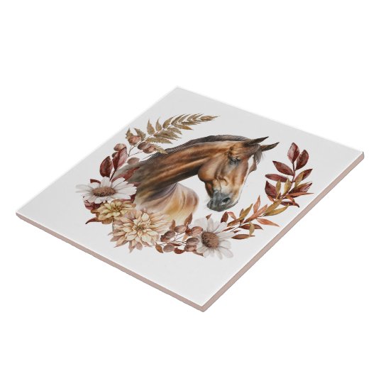 Herbstkranz hübscher Bucht Fliese (Seite)