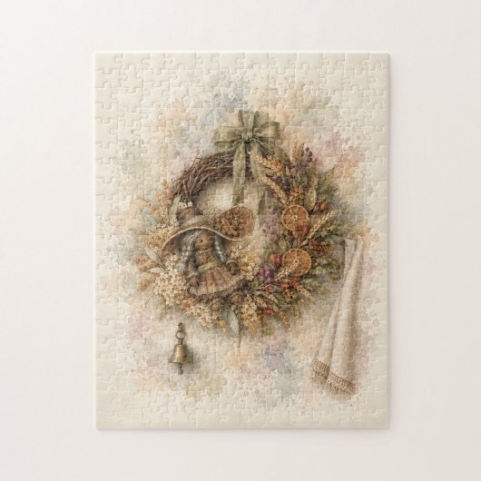 Herbstkranz Puzzle (Vertikal)
