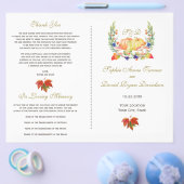 Herbstkranz Thanksgiving Hochzeitsprogramm (Einzeln)