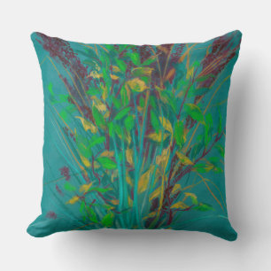Herbstkräuter, florale Kunst, Pastellmalerei, Natu Kissen