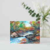 Herbstkrebs Postkarte (Stehend Vorderseite)