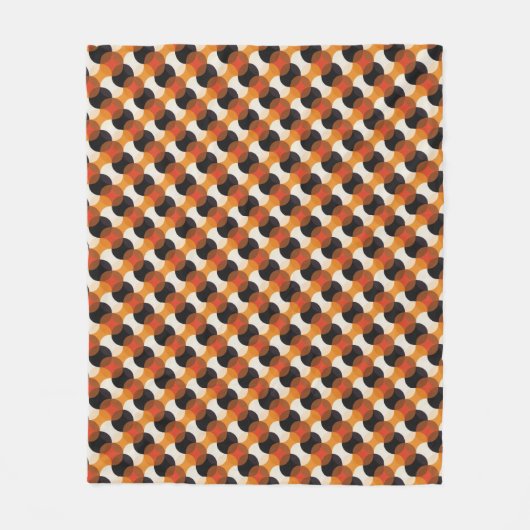 Herbstkreis-Tessellation Fleecedecke (Vorderseite)