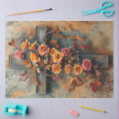 Herbstkreuz Seidenpapier (Basteln)