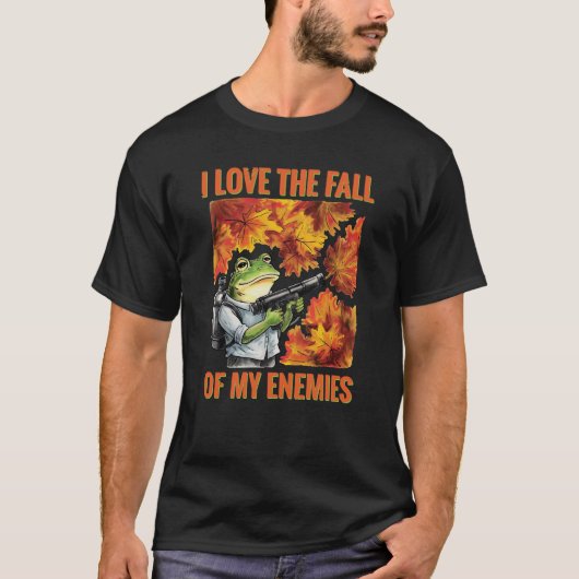 Herbstkriegerfrösche fallen für eure Gegner T-Shirt (Vorderseite)