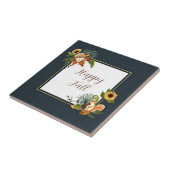 Herbstkritter und Natur mit anpassbarem Text Fliese (Seite)