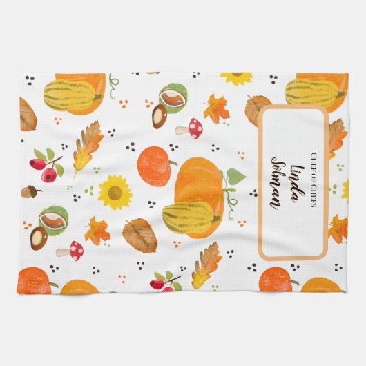 Herbstküche Handtücher mit Pumpkins (Horizontal)