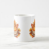 Herbstkuchen und Sonnenblumen Kaffeetasse (Mittel)