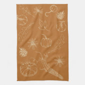 Herbstküchentuch Geschirrtuch (Vertikal)