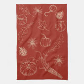 Herbstküchentuch Geschirrtuch (Vertikal)