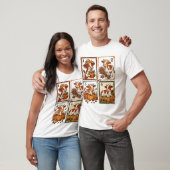 Herbstkuh-Quartett Vintage-Patchwork-Farmhemd T-Shirt (Unisex)