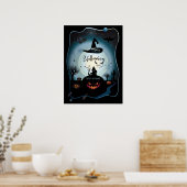 Herbstkunst "trickst oder geil" lustige Halloween- Poster (Küche)
