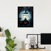 Herbstkunst "trickst oder geil" lustige Halloween- Poster (Heimbüro)