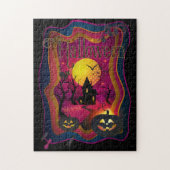 Herbstkunst "trickst oder geil" lustige Halloween- Puzzle (Vertikal)