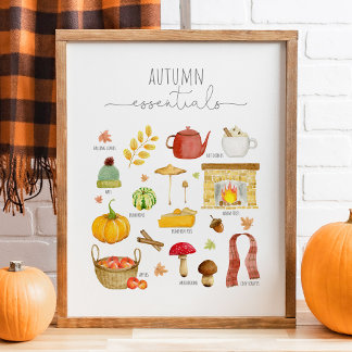 Herbstkunstdruck - Wandkunstdekor Poster