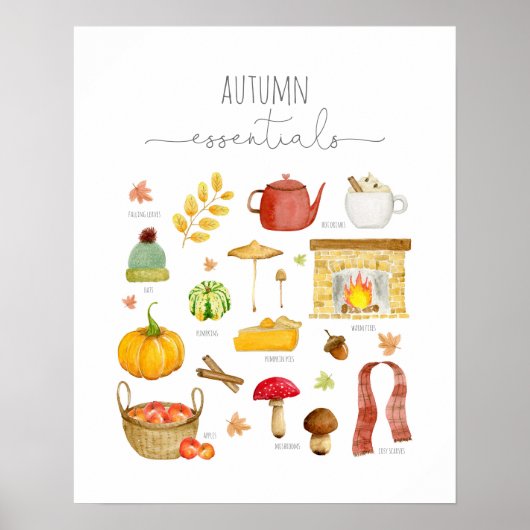 Herbstkunstdruck - Wandkunstdekor Poster (Vorne)