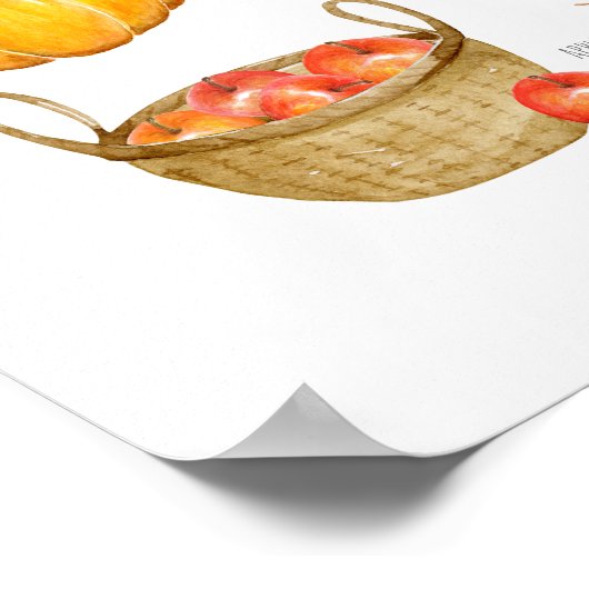 Herbstkunstdruck - Wandkunstdekor Poster (Ecke)