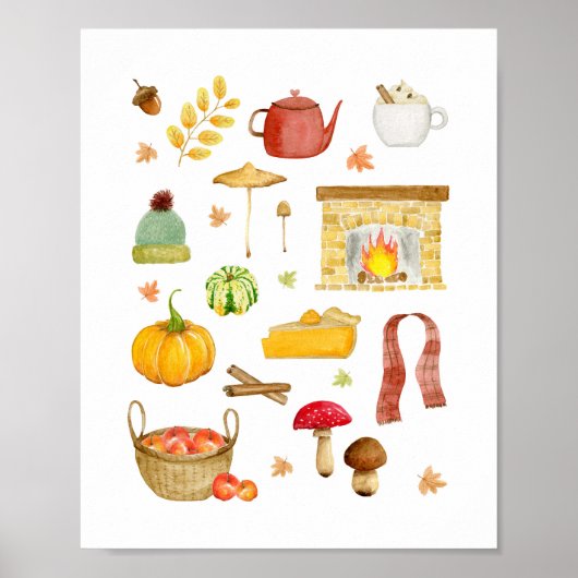 Herbstkunstdruck - Wandkunstdekor Poster (Vorne)