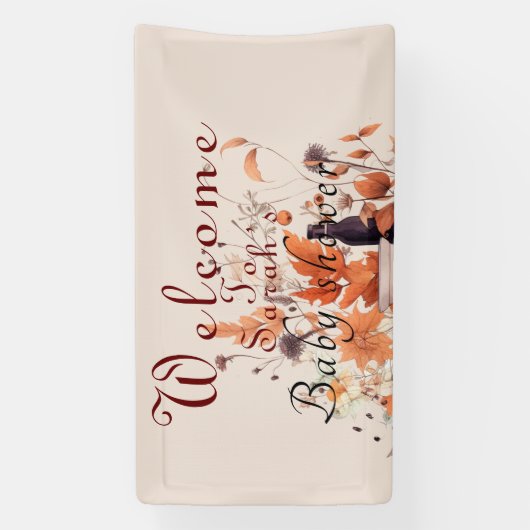 Herbstkürbis Babydusche Banner (Vertikal)