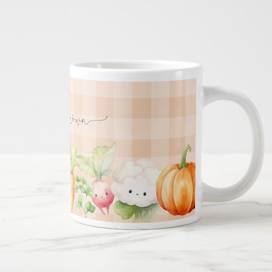 Herbstkürbis-Babydusche Jumbo-Tasse (Rechts)