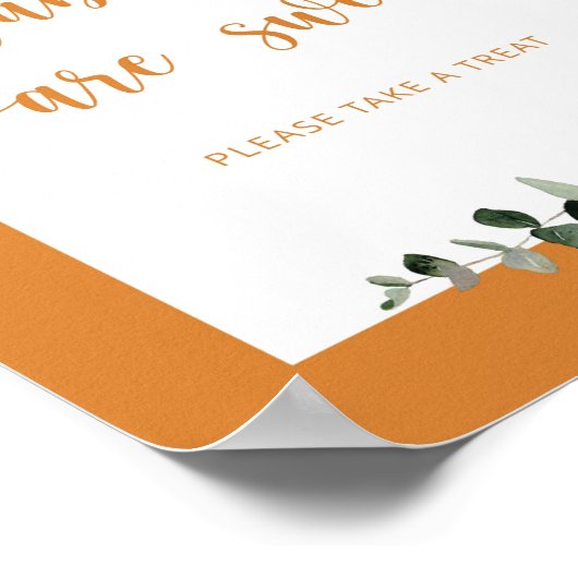 Herbstkürbis-Babys sind Süßposter Poster (Ecke)