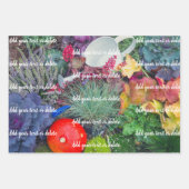 Herbstkürbis, Beeren und Blume Geschenkpapier Set (Vorderseite 2)