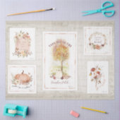 Herbstkürbis Blätter Entdeckungsreise Seidenpapier (Basteln)