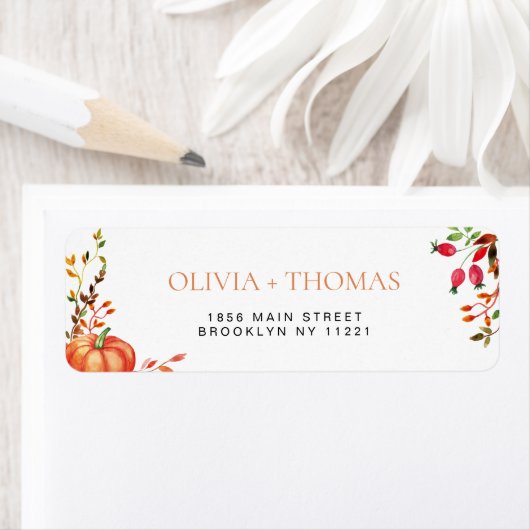 Herbstkürbis: Blumenzellenlabel (Insitu)