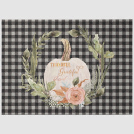 Herbstkürbis dankbar Dankbarkeit gesegnete Kunst Seidenpapier