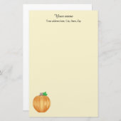 Herbstkürbis elegant briefpapier (Vorne/Hinten)