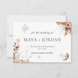 Herbstkürbis-Ernte-Ankündigung Save The Date