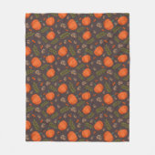 Herbstkürbis Fleecedecke (Vorderseite)