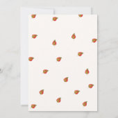 Herbstkürbis Geburtstag dank Karte (Rückseite)