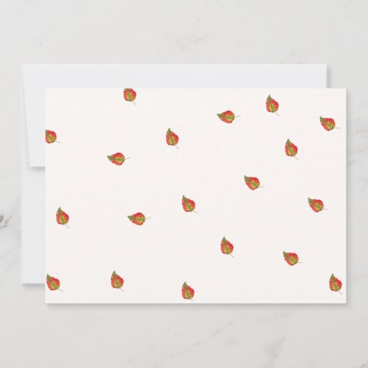 Herbstkürbis Geburtstag dank Karte (Rückseite)