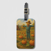 Herbstkürbis Gepäckanhänger (Vorderseite Vertikal)