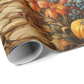 Herbstkürbis Geschenkpapier (Rolleneckpunkt)