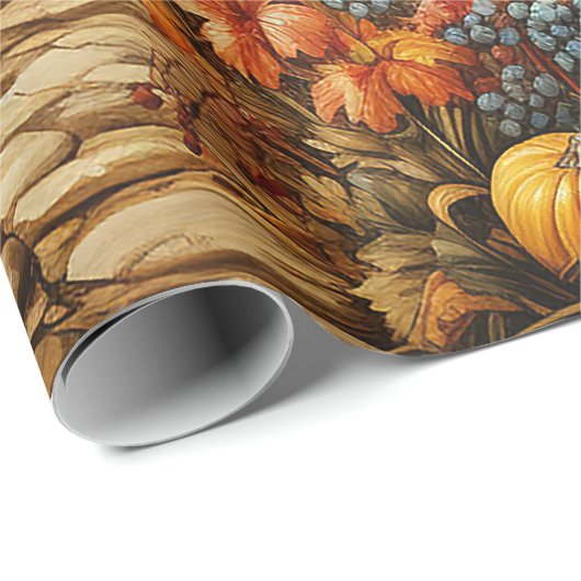 Herbstkürbis Geschenkpapier (Rolleneckpunkt)