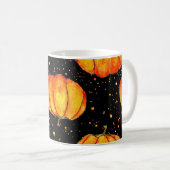 Herbstkürbis, Halloween-Druck Kaffeetasse (VorderseiteRechts)