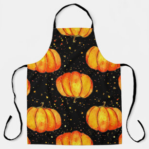 Herbstkürbis, Halloween-Druck Schürze