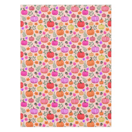 Herbstkürbis - hellrosa tischdecke