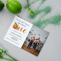 Herbstkürbis Herbst Zehn erste Geburtstagsparty