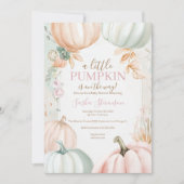 Herbstkürbis-Herbstdusche Einladung (Vorderseite)