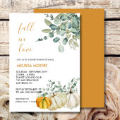 Herbstkürbis im Liebe Brautparty Einladung