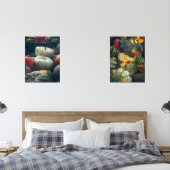 Herbstkürbis in einem rustikalen Garten Bilderwand Sets (Schlafzimmer)