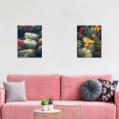 Herbstkürbis in einem rustikalen Garten Bilderwand Sets (Wohnzimmer)